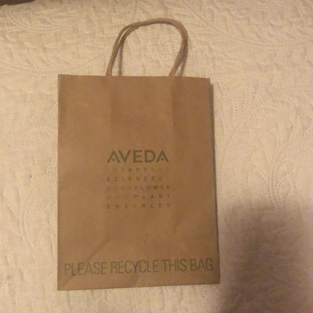 AVEDA Brown Paper Shopping Bag